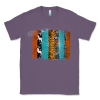 Lavender Western Leopard Glitter Aztec Cowhide Pattern Brushstroke Classic Tee - Bettercallsaul