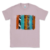 Lilac Western Leopard Glitter Aztec Cowhide Pattern Brushstroke Classic Tee - Bettercallsaul