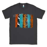 Smoke Western Leopard Glitter Aztec Cowhide Pattern Brushstroke Classic Tee - Bettercallsaul