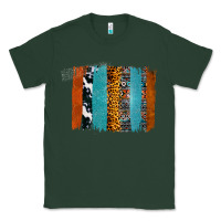 Sports Green Western Leopard Glitter Aztec Cowhide Pattern Brushstroke Classic Tee - Bettercallsaul