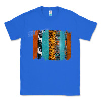 True Royal Western Leopard Glitter Aztec Cowhide Pattern Brushstroke Classic Tee - Bettercallsaul
