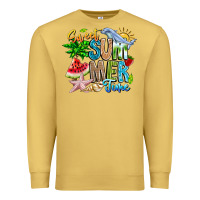 Antique Gold summer time Premium Sweatshirt - CowhideDigitalArt