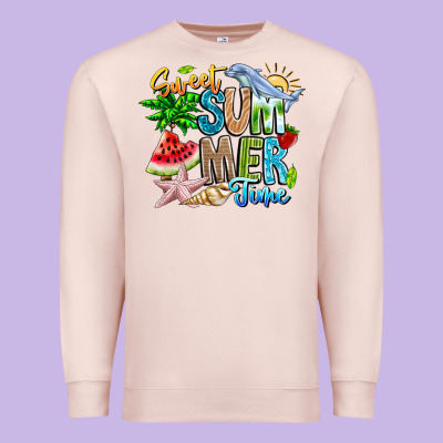 Summer Time Premium Sweatshirt Designed By Cowhidedigitalart