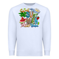 White summer time Premium Sweatshirt - CowhideDigitalArt