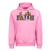Fuchsia Pink faith cross and butterfly with sunflower leopard and roses Urban Hoodie - Artiststas