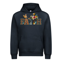Navy faith cross and butterfly with sunflower leopard and roses Urban Hoodie - Artiststas