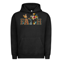 Pigment Black faith cross and butterfly with sunflower leopard and roses Urban Hoodie - Artiststas
