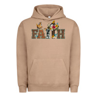 Pigment Burro faith cross and butterfly with sunflower leopard and roses Urban Hoodie - Artiststas