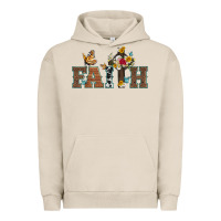 Pigment French Oak faith cross and butterfly with sunflower leopard and roses Urban Hoodie - Artiststas