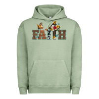 Pigment Oil Green faith cross and butterfly with sunflower leopard and roses Urban Hoodie - Artiststas