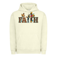 Pigment Pistachio faith cross and butterfly with sunflower leopard and roses Urban Hoodie - Artiststas