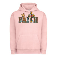 Pigment Salmon faith cross and butterfly with sunflower leopard and roses Urban Hoodie - Artiststas