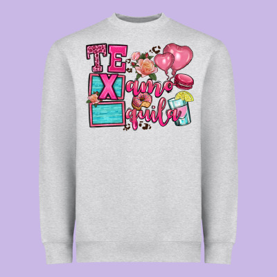 Te Quila Te Amo Heavyweight Sweatshirt Designed By Oliviacreatesart
