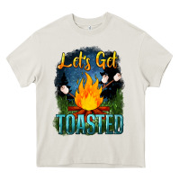 Cream lets get toasted Heavy Core Tee - NancyCooperArtShop