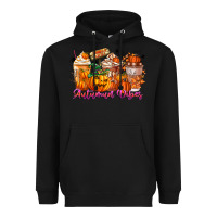 Black Thanks A Latte Autumn Vibes Heavyweight Hoodie - CowhideDigitalArt