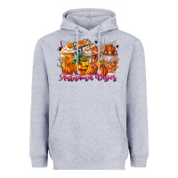 Heather Grey Thanks A Latte Autumn Vibes Heavyweight Hoodie - CowhideDigitalArt