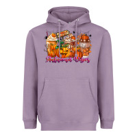 Lavender Thanks A Latte Autumn Vibes Heavyweight Hoodie - CowhideDigitalArt