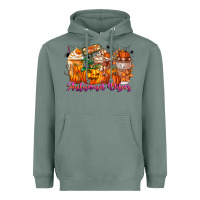 Sage Thanks A Latte Autumn Vibes Heavyweight Hoodie - CowhideDigitalArt
