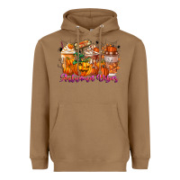 Toasted Coconut Thanks A Latte Autumn Vibes Heavyweight Hoodie - CowhideDigitalArt
