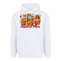 White Thanks A Latte Autumn Vibes Heavyweight Hoodie - CowhideDigitalArt