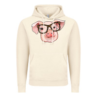 Vintage Artic pig with glasses Vintage Hoodie - RanaPortraitStore
