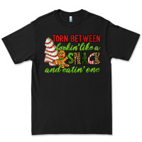 Black Torn between lookin' like a snack and eatin' one Premium Tee - RanaPortraitStore