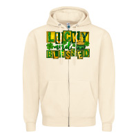Sandshell St Patricks Day Lucky And Blessed Zipper Hoodie - FaDigitalArtStudio