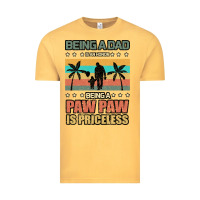 Vintage Mustard Being a dad is an honor being a pawpaw is priceless Vintage Tee - Bettercallsaul