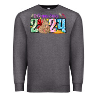 Charcoal Heather Happy Easter 2024 Premium Sweatshirt - CowhideDigitalArt