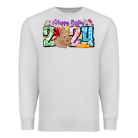 Dove Grey Happy Easter 2024 Premium Sweatshirt - CowhideDigitalArt