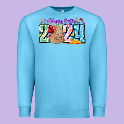 Happy Easter 2024 Premium Sweatshirt Designed By Cowhidedigitalart