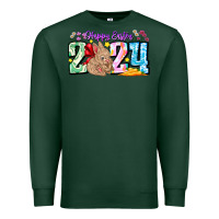 Sports Green Happy Easter 2024 Premium Sweatshirt - CowhideDigitalArt