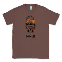 Chestnut Glitter Western Patterned Mom Skull Classic Tee - Bettercallsaul