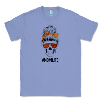 Colony Blue Glitter Western Patterned Mom Skull Classic Tee - Bettercallsaul