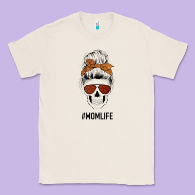 Glitter Western Patterned Mom Skull Classic Tee Designed By Bettercallsaul