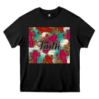 Black faith Heavy Core Tee - NancyCooperArtShop