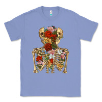 Colony Blue flower skeleton Classic Tee - RanaPortraitStore