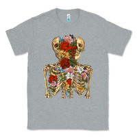 Heather Grey flower skeleton Classic Tee - RanaPortraitStore