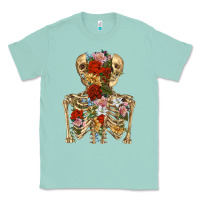 Seafoam flower skeleton Classic Tee - RanaPortraitStore