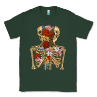 Sports Green flower skeleton Classic Tee - RanaPortraitStore