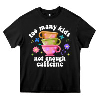 Black too many kids not enough caffeine Heavy Core Tee - JahusDesignShop