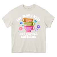 Cream too many kids not enough caffeine Heavy Core Tee - JahusDesignShop