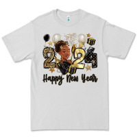 Dove Grey 2024 happy new year black woman Premium Tee - MaliasSmallBusiness