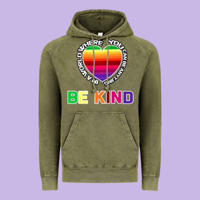 In A World Where You Can Be Anything Be Kind Shirt Vintage Hoodie Designed By Bettercallsaul