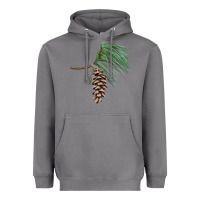 Storm white pine cone Heavyweight Hoodie - LillyAllenDesigns