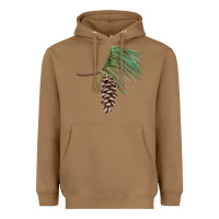Toasted Coconut white pine cone Heavyweight Hoodie - LillyAllenDesigns