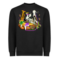 Black holstein mardi gras Heavyweight Sweatshirt - OliviaCreatesArt