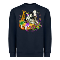 Navy holstein mardi gras Heavyweight Sweatshirt - OliviaCreatesArt
