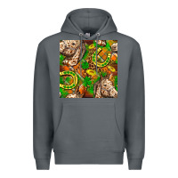 Rock St. Patrick's Day Horse With Horseshoes Seamless Premium Hoodie - FaDigitalArtStudio
