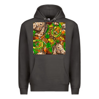Smoke St. Patrick's Day Horse With Horseshoes Seamless Premium Hoodie - FaDigitalArtStudio